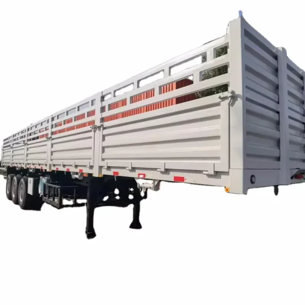 3-axle grain transport fence cargo semi-trailer