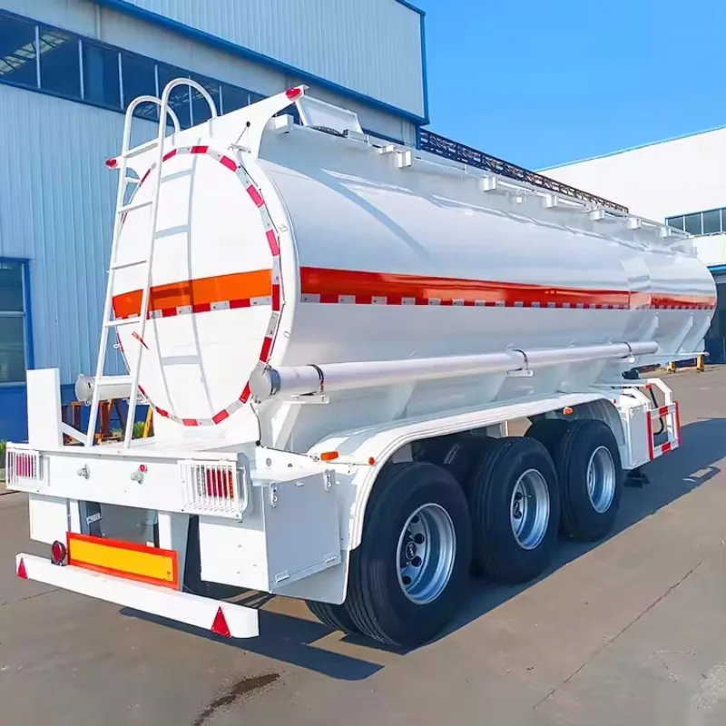 3 Axle Chemical Liquid Sulfuric Acid Tanker Tanker Transport Trailer For Sale