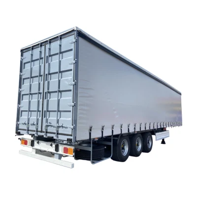 3-axle 92m³ cargo transport box curtain side semi-trailer