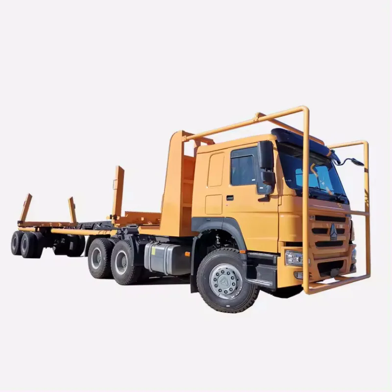 Custom log timber forest logging transport truck vehicle semi trailer