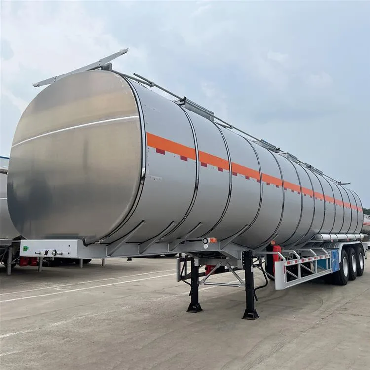 Stainless steel tanker trailer for crude oil diesel edible oil vegetable oil gasoline transportation