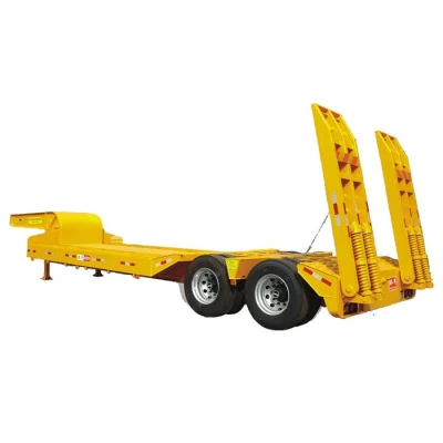 Customized 30-90t extendable low bed trailer