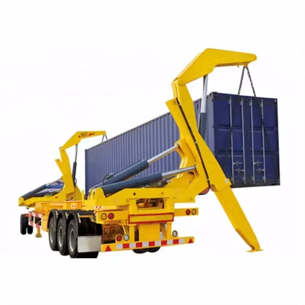 37t side lift side loader container trailer lift truck trailer semi trailer