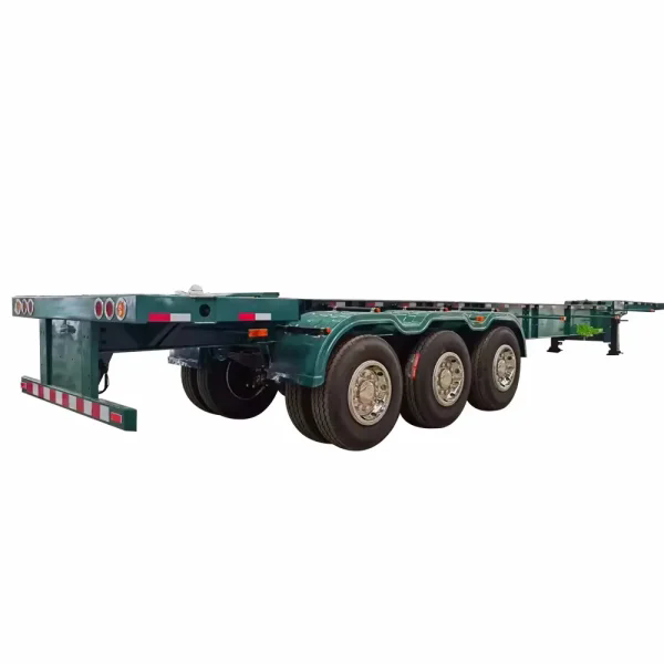 3 axle 20ft 40ft container semi trailer skeleton chassis semi trailer