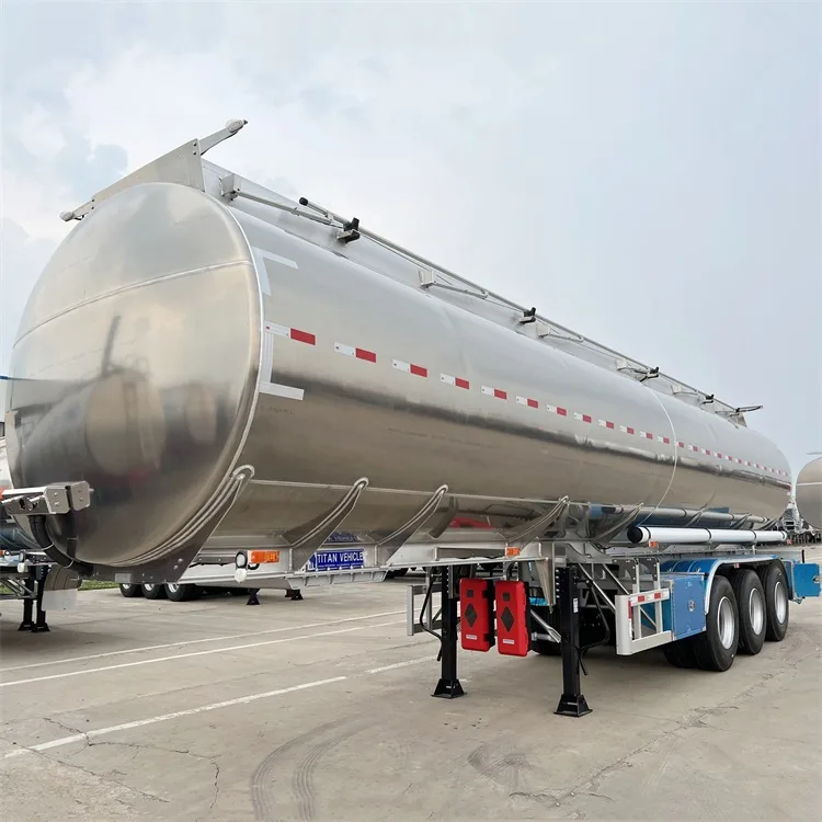 3 axle aluminum alloy tank truck