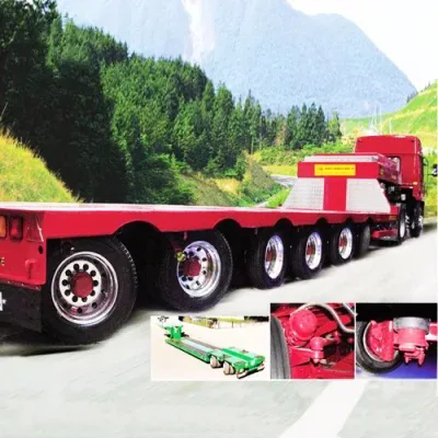 4-line 100t hydraulic system modular semi-trailer