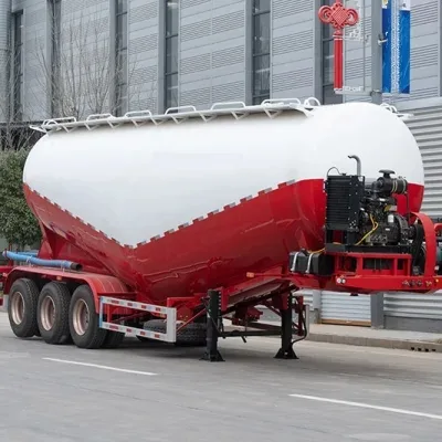 Fly ash cement powder tank truck