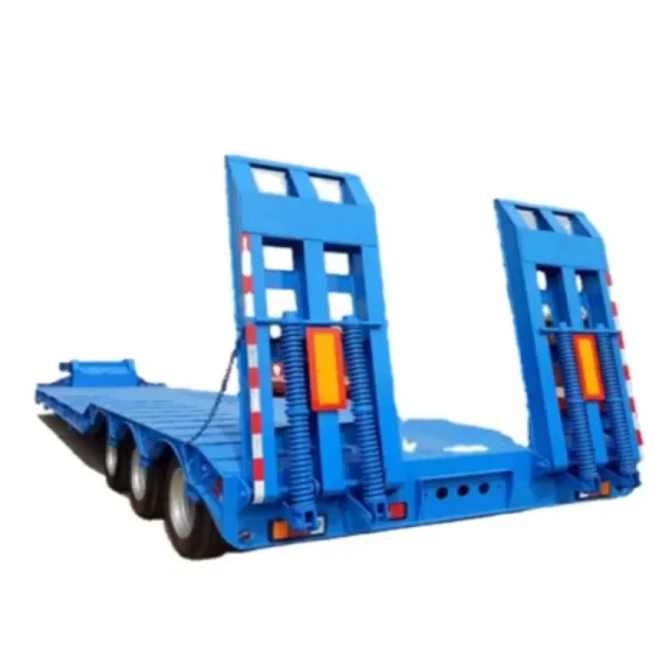 3 axle 16m low bed semi truck trailer