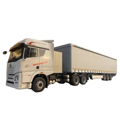 3-axle truck PVC tarpaulin sliding curtain side semi-trailer
