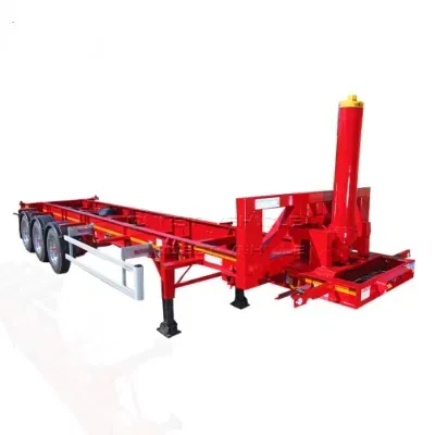 40ft skeleton container dump trailer