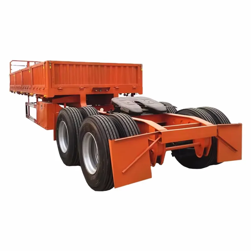 3-axle super link container flatbed trailer