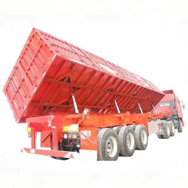 Hydraulic dump truck side dump truck semi trailer dump trailer for sale